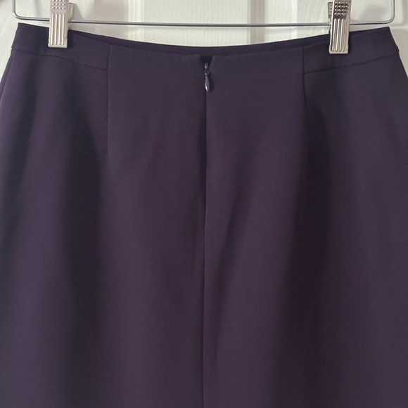 Vintage Petite Sophisticate Skirt - Eggplant Purple Size 4P - Picture 3 of 7